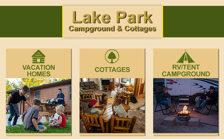 Learn more about LAKE PARK CAMPGROUND AND COTTAGES