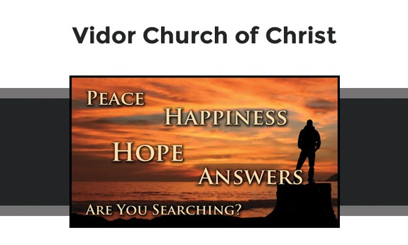 VIDOR CHURCH OF CHRIST